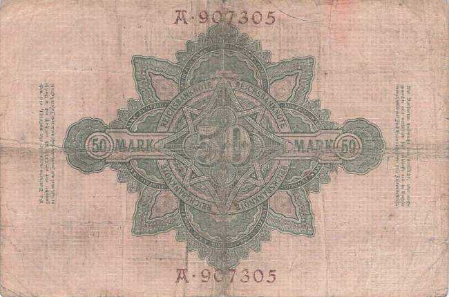 50 Mark 1906 Ro25a I/A